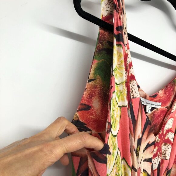 & Other Stories Pink Tropical Floral Sleeveless Dress size 8 - Picture 8 of 16